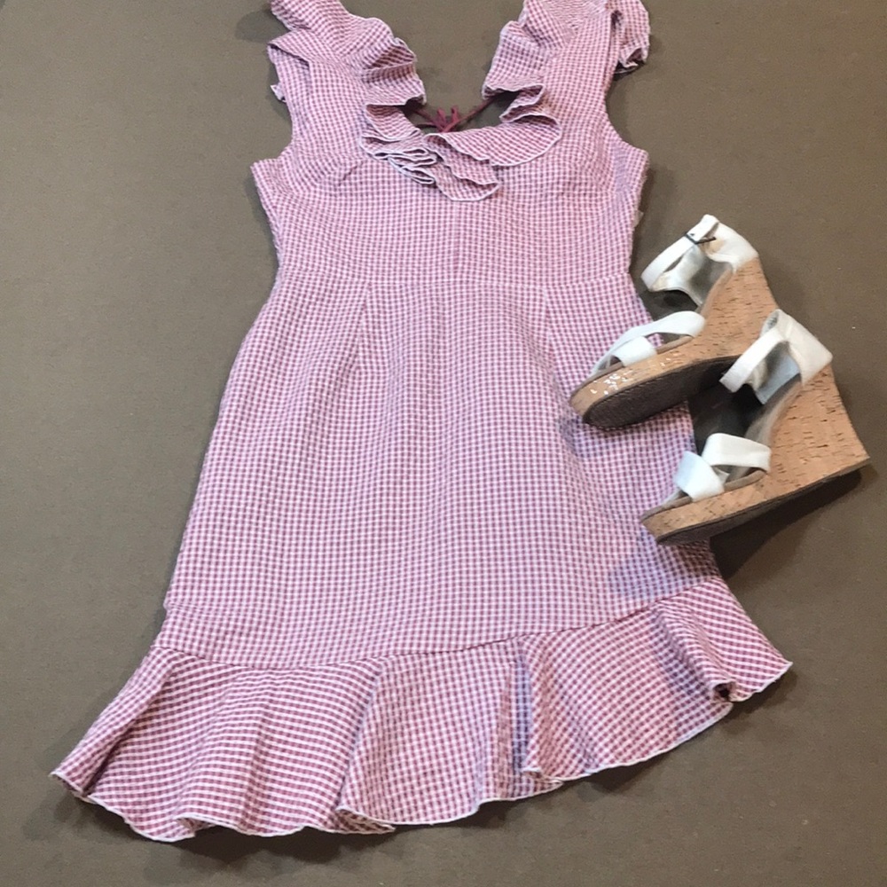 Ruffled western Asymmetrical Hemline medium